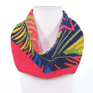 Handmade India seedbead scarf